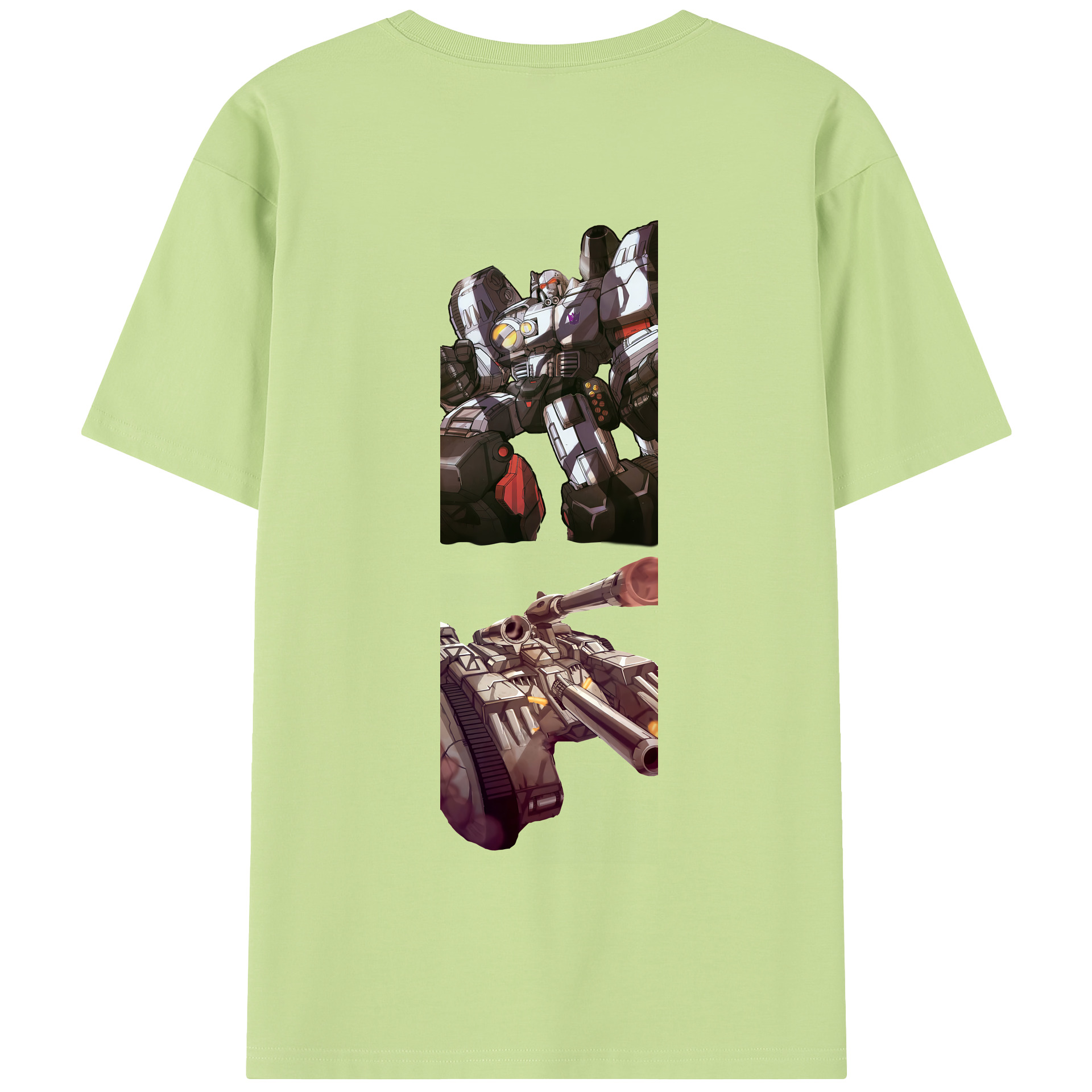 （画像用） Transformers トランスフォーマー 綿100％半袖Tシャツ（背面プリント）